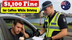 Huge $1,100 Fine for Drinking Coffee While Driving – New Australia Law from November 2025!
